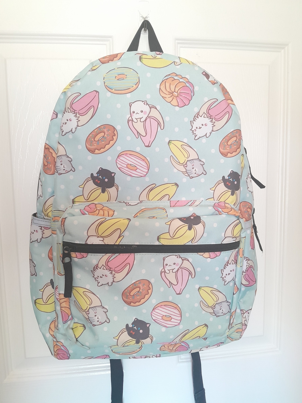 Kawaii Bananya Seafoam Blue/Green Backpack
